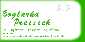 boglarka preisich business card